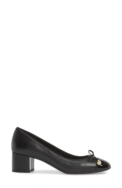 Shop Michael Michael Kors Gia Pump In Black Nappa Leather