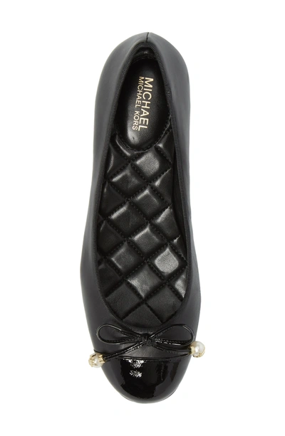 Shop Michael Michael Kors Gia Pump In Black Nappa Leather