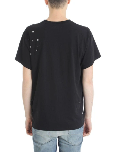 Shop Amiri Vintage Army Black Cotton T-shirt