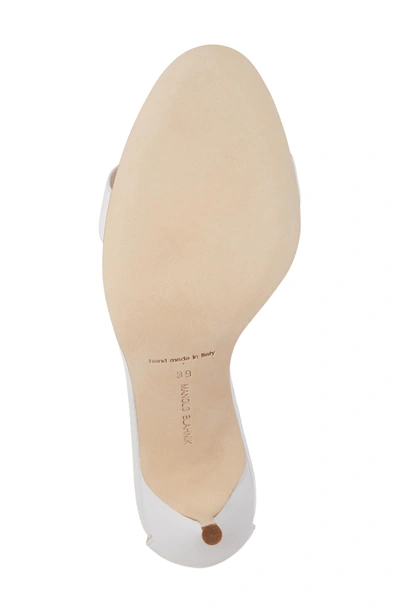 Shop Manolo Blahnik 'chaos' Ankle Strap Sandal In White Patent