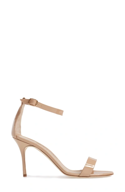 Shop Manolo Blahnik 'chaos' Ankle Strap Sandal In New Nude Patent