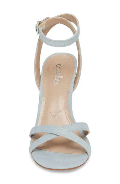 Shop Charles By Charles David Rome Sandal In Blue Fabric