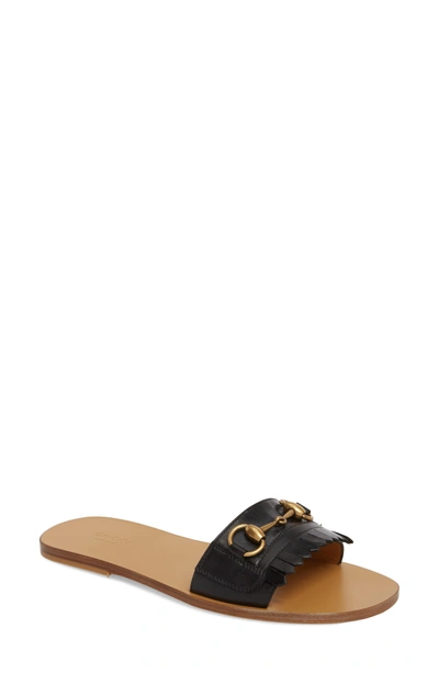 Shop Gucci Slide Sandal In Black