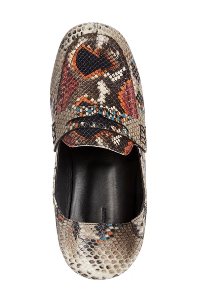 Shop Isabel Marant Fezzy Snakeskin Embossed Convertible Loafer In Rust/ Snakeprint