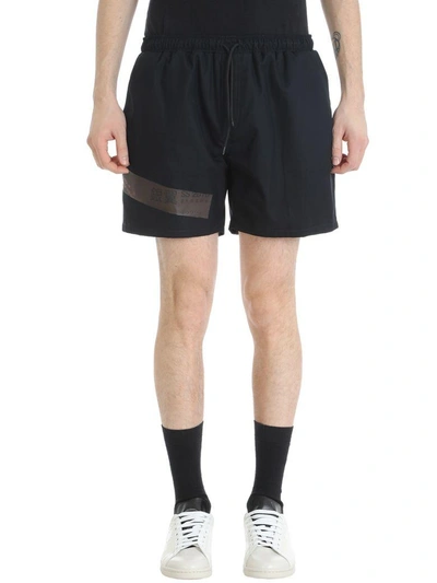 Shop Raf Simons Black Cotton Shorts