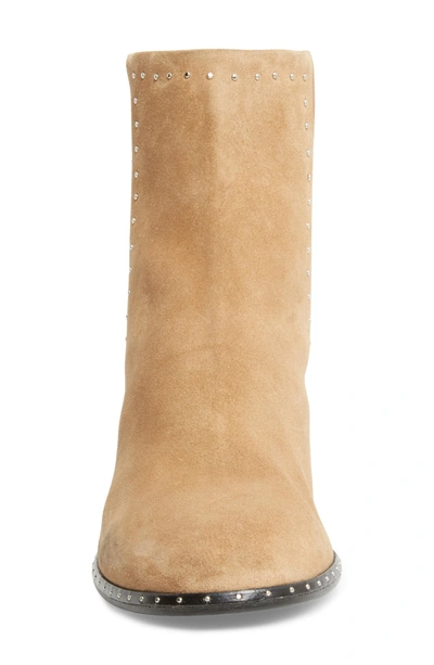 Shop Rag & Bone 'willow' Studded Bootie In Camel Suede
