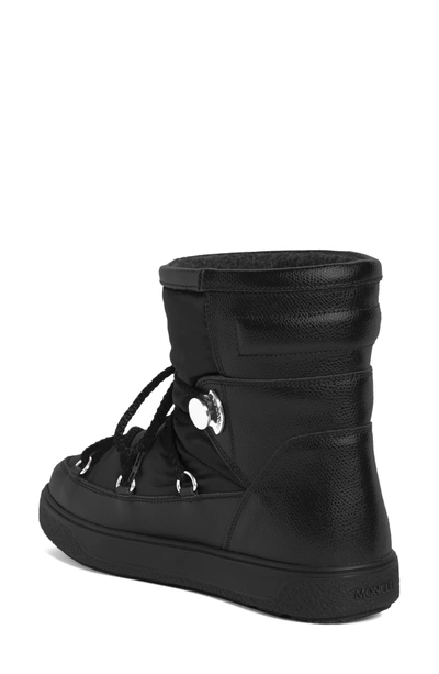 Moncler Fanny Lace-up Leather Ankle Boot, Black | ModeSens