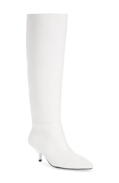 Shop Jeffrey Campbell Germany Knee High Boot In White