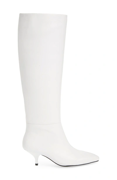 Shop Jeffrey Campbell Germany Knee High Boot In White