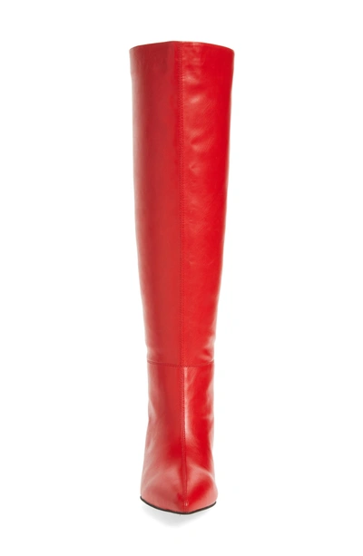 Shop Jeffrey Campbell Germany Knee High Boot In Red