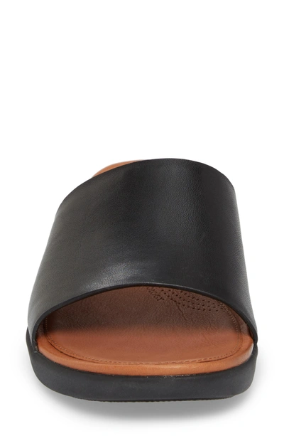 Shop Fitflop Sola Sandal In Black Leather