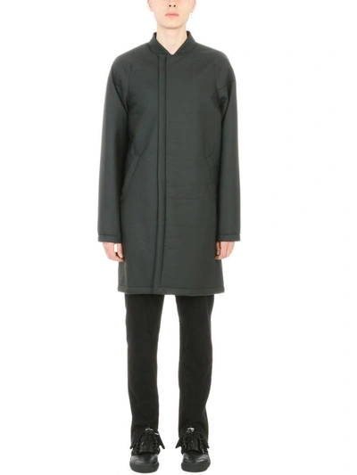 Shop Helmut Lang Black Polyester Coat