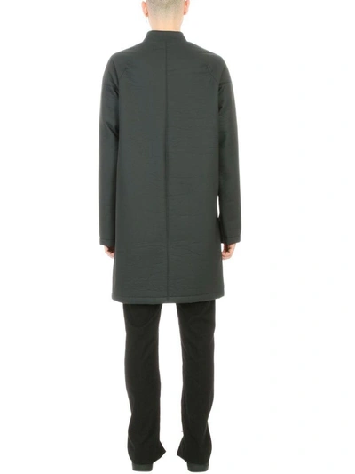 Shop Helmut Lang Black Polyester Coat