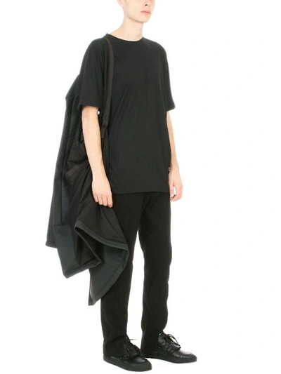 Shop Helmut Lang Black Polyester Coat