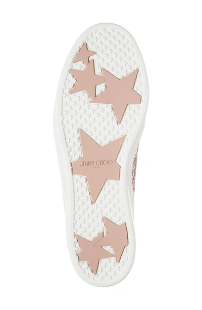 Shop Jimmy Choo Miami Low Top Sneaker In Flamingo Pink/ White