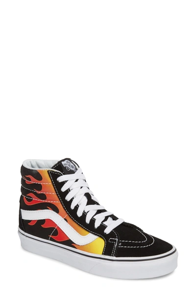 Shop Vans 'sk8-hi Slim' Sneaker In Black/ Black/ True White