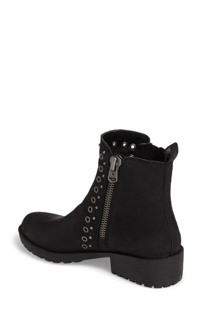 Shop Lucky Brand Hannie Embellished Bootie In Black Leather