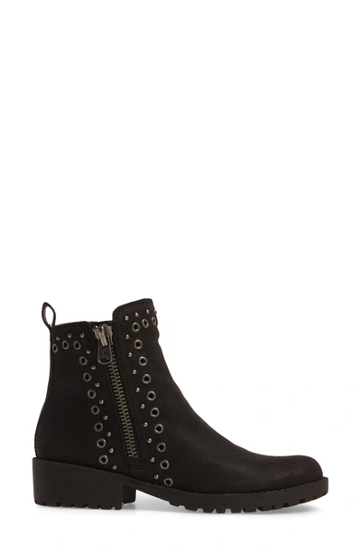 Shop Lucky Brand Hannie Embellished Bootie In Black Leather