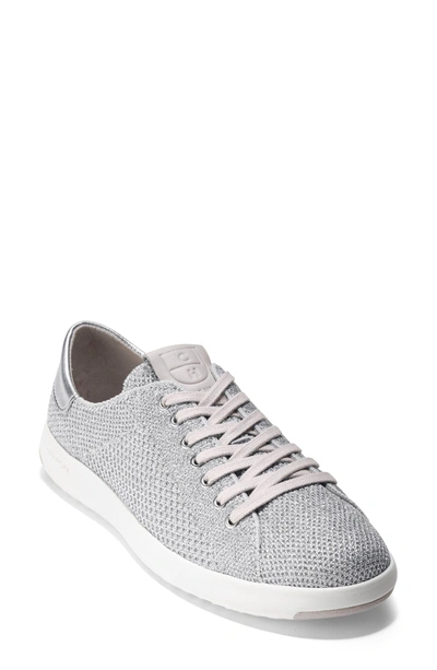 Shop Cole Haan Grandpro Stitchlite Sneaker In Silver Fabric