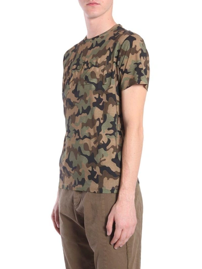 Shop N°21 Camouflage Printed T-shirt In Multicolor