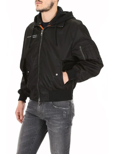 Shop Valentino Coordinates Bomber Jacket In Nero (black)