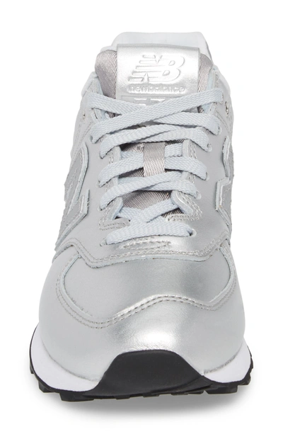 New Balance 574 Glitter Punk Sneaker In Silver | ModeSens