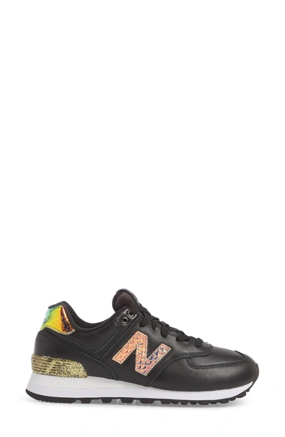 New Balance Glitter Punk Low-top Sneakers In Black | ModeSens