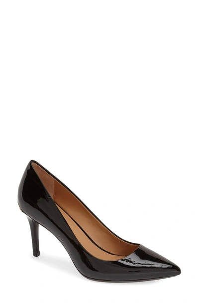 Shop Calvin Klein 'gayle' Pointy Toe Pump In Black Patent