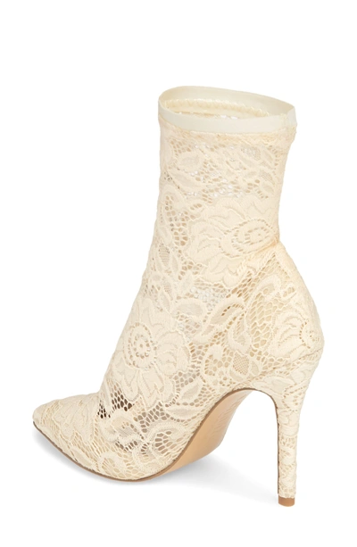 Shop Charles By Charles David Player Sock Bootie In Ivory Lace