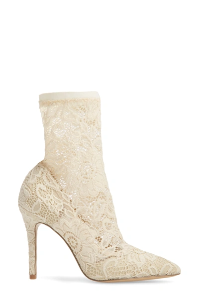 Shop Charles By Charles David Player Sock Bootie In Ivory Lace