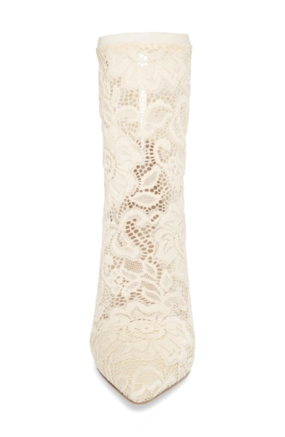 Shop Charles By Charles David Player Sock Bootie In Ivory Lace