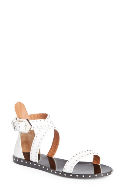 Shop Givenchy Elegant Strappy Studded Sandal In White