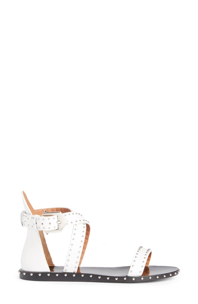 Shop Givenchy Elegant Strappy Studded Sandal In White