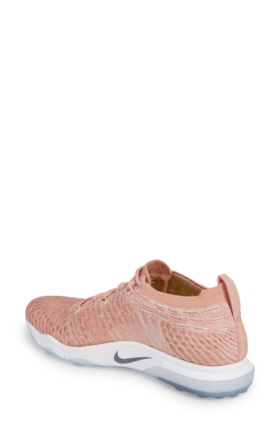 Shop Nike Air Zoom Fearless Flyknit Lux Training Shoe In Rust Pink/ Smoke