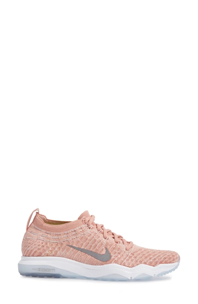 Shop Nike Air Zoom Fearless Flyknit Lux Training Shoe In Rust Pink/ Smoke