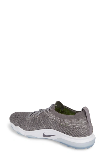 Shop Nike Air Zoom Fearless Flyknit Lux Training Shoe In Smoke/ White