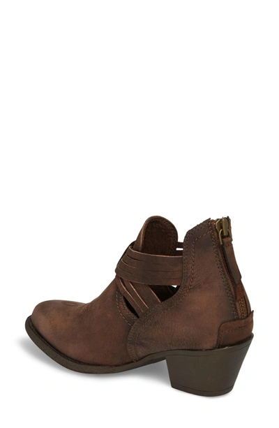 Shop Ariat Dulce Bootie In Distressed Brown Leather