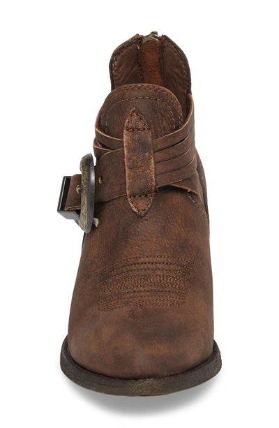 Shop Ariat Dulce Bootie In Distressed Brown Leather