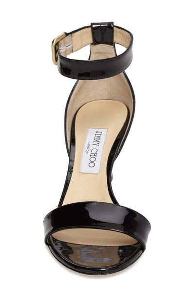 Shop Jimmy Choo Edina Ankle Strap Sandal In Black