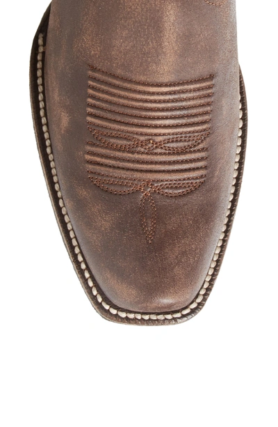 Shop Ariat Leyton Fringe Western Boot In Tack Room Chocolate Leather