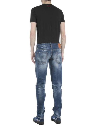 Shop Dsquared2 Cotton Jeans In Blue