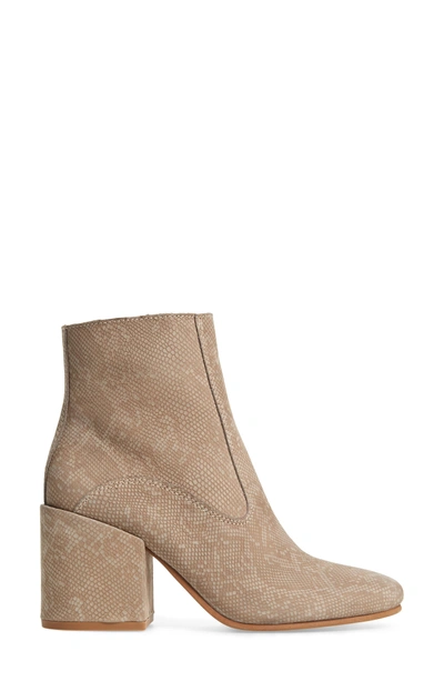 Shop Lucky Brand Rainns Bootie In Feather Grey Leather