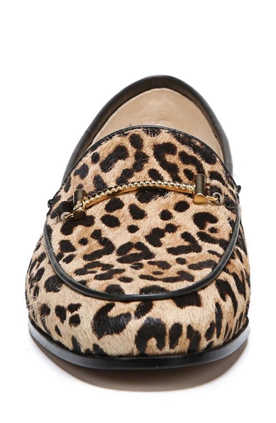 Shop Sam Edelman Lior Genuine Calf Hair Loafer In Sand Leopard