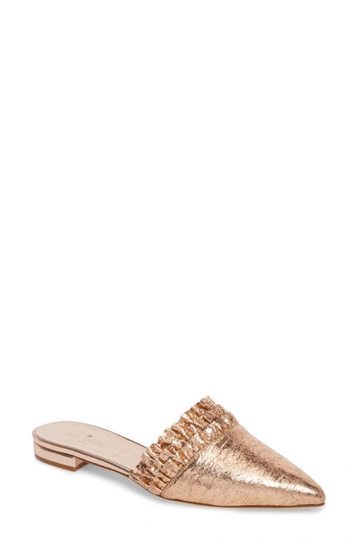 Shop Kate Spade Beatriz Loafer Flat In Rose Gold