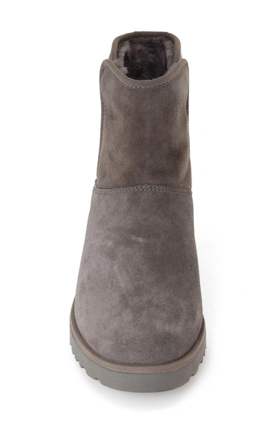 Shop Ugg Kristin - Classic Slim(tm) Water Resistant Mini Boot In Grey Suede