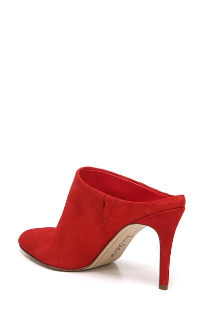 Shop Sam Edelman Oran Mule In Candy Red Suede