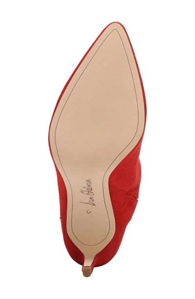 Shop Sam Edelman Oran Mule In Candy Red Suede