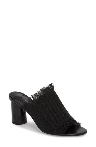 Shop Tony Bianco Woven Mule In Black Osaka Fabric