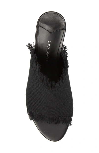 Shop Tony Bianco Woven Mule In Black Osaka Fabric