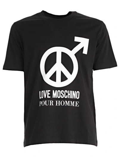 Shop Love Moschino Top In Black